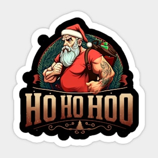 hard santa Sticker